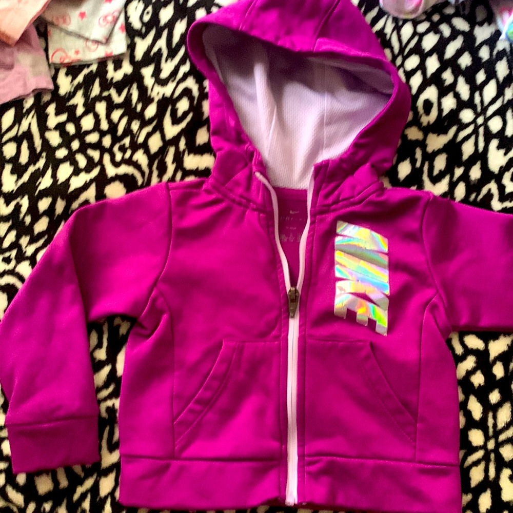 Nike toddler girls zip up hoodie